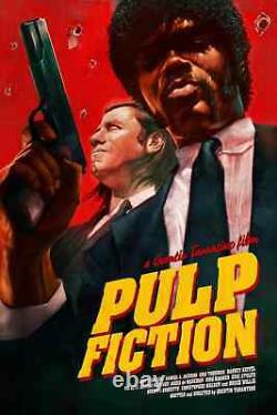 Dave Merrell Pulp Fiction Screenprint Bottleneck BNG Not Mondo 36x24 x/100