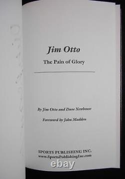 Dave Newhouse / Jim Otto The Pain of Glory Limited Signed 1st Edition 2000