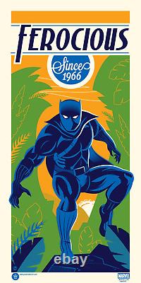 Dave Perillo'Black Panther' Marvel limited edition print signed and numbered