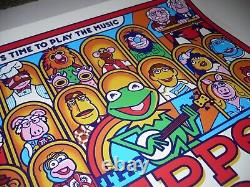 Dave Perillo screen print The Muppet Show OFFICIAL Disney release RARE