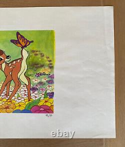 Dave Smith Bambi Disney Art Gouache Limited Edition 42/50 Authenticity