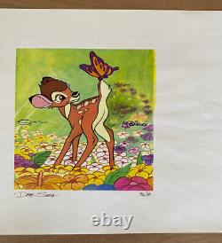 Dave Smith Bambi Disney Art Gouache Limited Edition 42/50 Authenticity