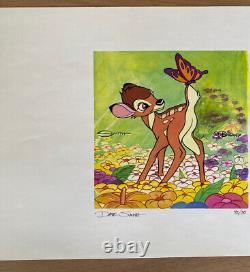 Dave Smith Bambi Disney Art Gouache Limited Edition 42/50 Authenticity