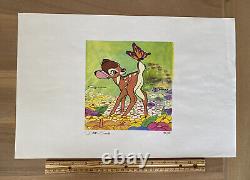 Dave Smith Bambi Disney Art Gouache Limited Edition 42/50 Authenticity