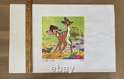 Dave Smith Bambi Disney Art Gouache Limited Edition 42/50 Authenticity