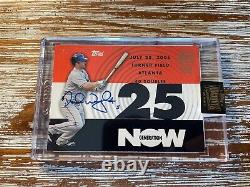 David Wright 1/1 Auto Topps Archives On Card