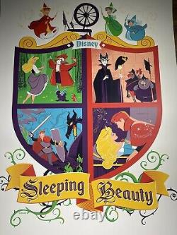 Disney Sleeping Beauty Art Screen Print Poster By Dave Perillo X/100 BNG Mondo