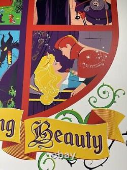 Disney Sleeping Beauty Art Screen Print Poster By Dave Perillo X/100 BNG Mondo