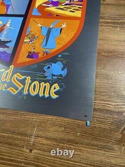 Disney The Sword In The Stone FOIL Art Print Poster By Dave Perillo X/50