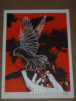 Emancipate Dave Kinsey signed numbered screen print poster Fairey Obey Banksy