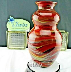 FENTON Art Glass 2006 Connoisseur Vase By Dave Fetty Crayons is #385 of 750