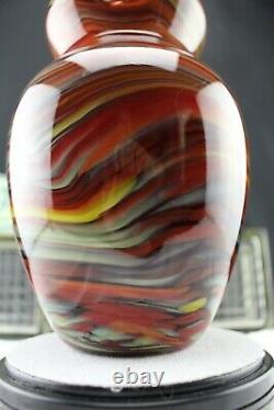 FENTON Art Glass 2006 Connoisseur Vase By Dave Fetty Crayons is #385 of 750