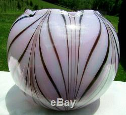 FENTON GLASS LAVENDER HAZE Dave Fetty #10/250 VASE GORGEOUS & MINTRare