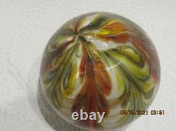 Fenton Art Glass Dave Fetty 2007 Feathers 7 Vase Limited To 850 Pieces