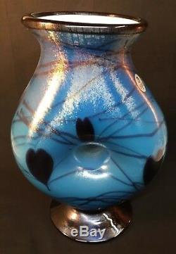 Fenton Art Glass Dave Fetty Hand Blown Double Vase Hanging Hearts Limited to 250