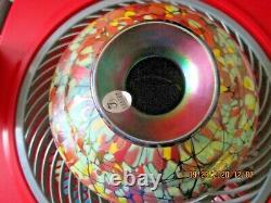 Fenton Art Glass Dave Fetty Limited Edition Qvc Iridized Threaded Mosaic Vase