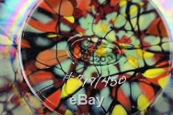 Fenton Art Glass Dave Fetty Limited Edition Qvc Iridized Threaded Mosaic Vase