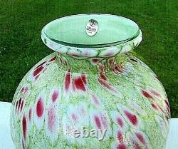 Fenton Art Glass Dave Fetty Monet's Garden #140/950 7.25H Vase