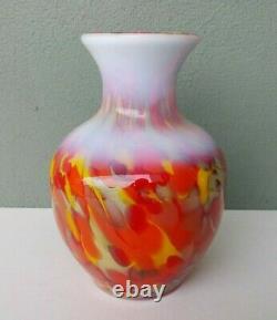 Fenton Art Glass Dave Fetty Myriad Mist Limited Edition Vase