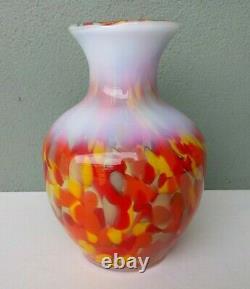 Fenton Art Glass Dave Fetty Myriad Mist Limited Edition Vase