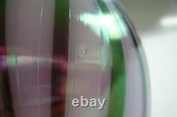 Fenton Art Glass Lavender Haze Dave Fetty Feather Vase