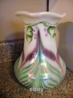 Fenton C. Riggs (hp) Connoisseur Collection Vase Le#99 Dave Fetty Design