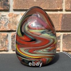 Fenton Glass Dave Fetty Signed Ltd Edition Crayons Egg 5 w Price Tag & Label