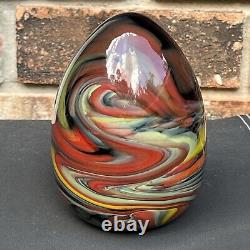 Fenton Glass Dave Fetty Signed Ltd Edition Crayons Egg 5 w Price Tag & Label