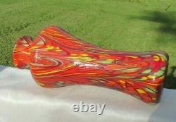 Fenton Glass Dave Fetty Swirl Mosaic HUGE Vase 13H Limited Edition #255/750