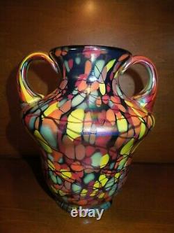 Fenton Mosaic Centennial Vase by Dave Fetty Limited Ed. #449