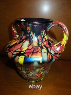 Fenton Mosaic Centennial Vase by Dave Fetty Limited Ed. #449