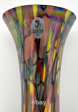 Fenton Signed Dave Fetty Mosaic Vase 5456 1N 2006 Limited Edition #3 of 1250