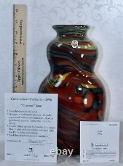 Fenton, Vase, Dave Fetty, Connoisseur Collection 2006, Limited Edition