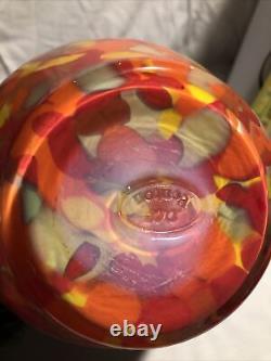 Fenton vase limited edition dave fetty multi color