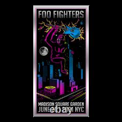 Foo Fighters Foil Poster Msg Nyc 2021 Kong Limited Ap Foil Variant Dave Grohl
