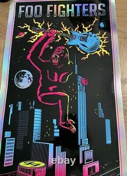Foo Fighters Foil Poster Msg Nyc 2021 Kong Limited Variant Dave Grohl