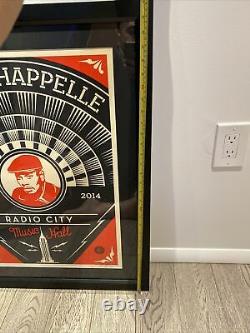 Framed Dave Chappelle Poster By Shepard Fairey Signed & Numbered Obey Giant