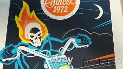 Ghost Rider Screenprint Poster Dave Perillo xx/225 Hand Numbered Marvel