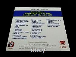 Grateful Dead Dave's Picks 16 Volume Sixteen Springfield MA 3/28/73 1973 3 CD