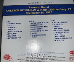 Grateful Dead Daves Picks Volume 4 College of William & Mary 9/24/1976 10911