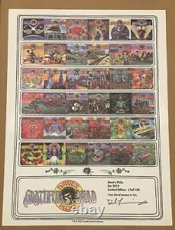Grateful Dead Poster Dave's Picks Vol. 1-36 Limited Edition Print S/N 067/100