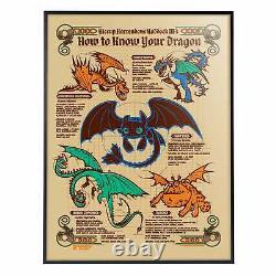 How To Know Your Dragon Limited Edition 18 x 24 Deluxe Framed Serigraph
