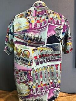 JAMS World SUPER RARE True Vintage Hawaiian Shirt Large Dave's World R/N#4017