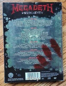 Megadeth Warchest 4 CD 1 DVD Boxset 2007 Big 4 Dave Mustaine Megadave