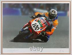 NEIL HODGSON superbike champion SIGNED limited edition print + cert Dave Foord