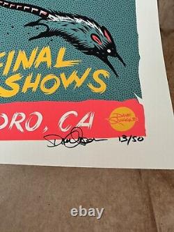 NOFX The Final Tour San Pedro Poster Oct 5, 2024 Dave Quiggle In Hand 13/50