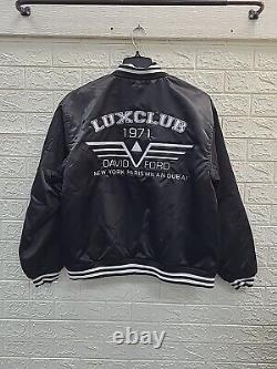 New Dave Ford Luxury Club Limited Edition Starter Jacket Black Size Large