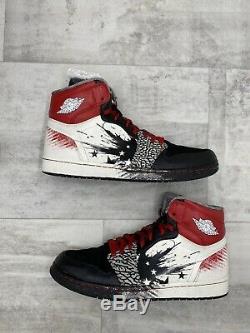 Nike Air Jordan 1 OG High Dave White Size 12 WINGS BLACK RED CEMENT 464803-001
