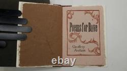 Poems for Dave by Geoffrey Austain, 1976 Limited Edition 1 of 30 Copies