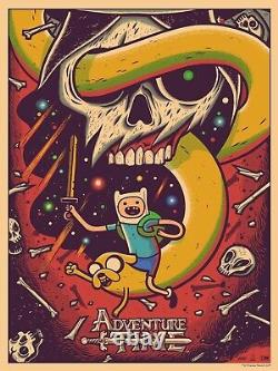 Poster adventure time by dave quiggle for mondo limited edition of 250
